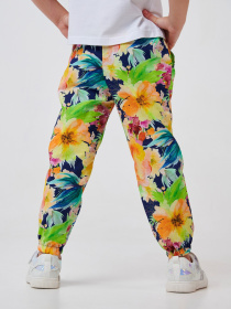 Джоггеры SMIL модель smil_115530-cvety-na-temno-sinem Фото