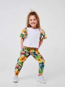 Джоггеры SMIL модель smil_115530-cvety-na-temno-sinem Фото