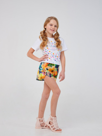 Повсякденні шорти SMIL модель smil_112380-cvety-na-temno-sinem Фото