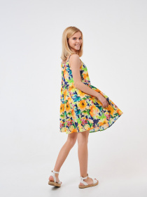 Сарафан SMIL модель smil_120354-cvety-na-temno-sinem Фото