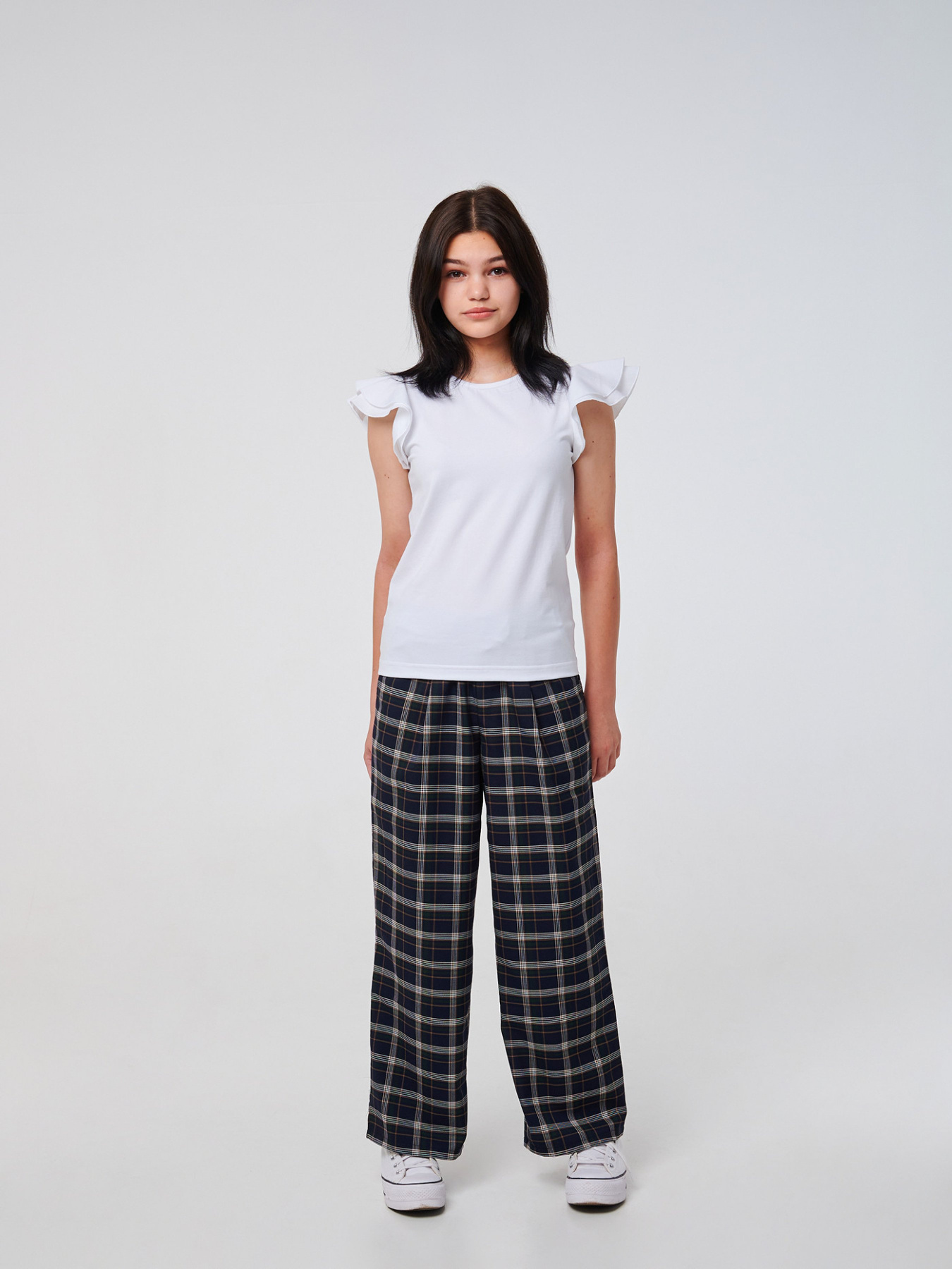 Брюки палаццо SMIL модель smil_115539-tsine-zelenaa-kletka Фото