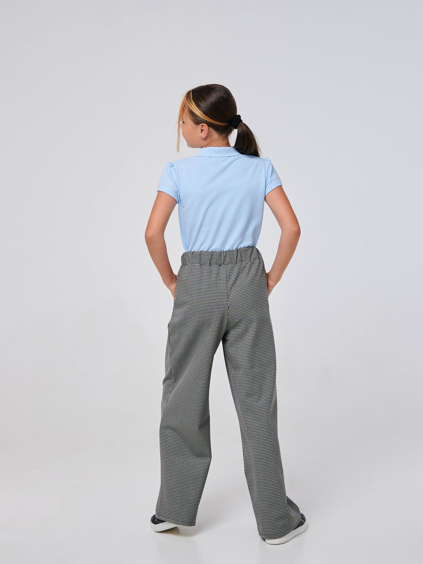 Брюки палаццо SMIL модель smil_115539-cerno-belaa-lapka Фото