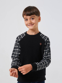 Джемпер SMIL модель smil_116580-cerno-belaa-kletka Фото