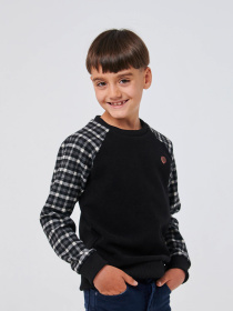 Джемпер SMIL модель smil_116580-cerno-belaa-kletka Фото