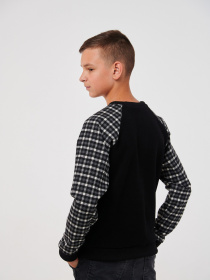 Джемпер SMIL модель smil_116581-cerno-belaa-kletka Фото