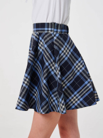 Спідниця міні SMIL модель smil_120361-tsine-golubaa-kletka Фото