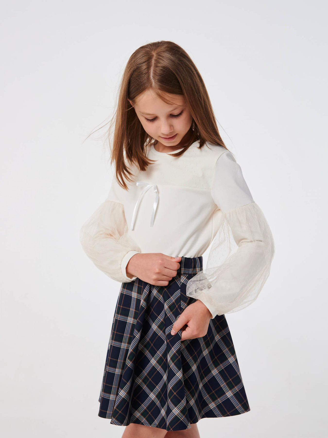 Спідниця міні SMIL модель smil_120361-tsine-zelenaa-kletka Фото