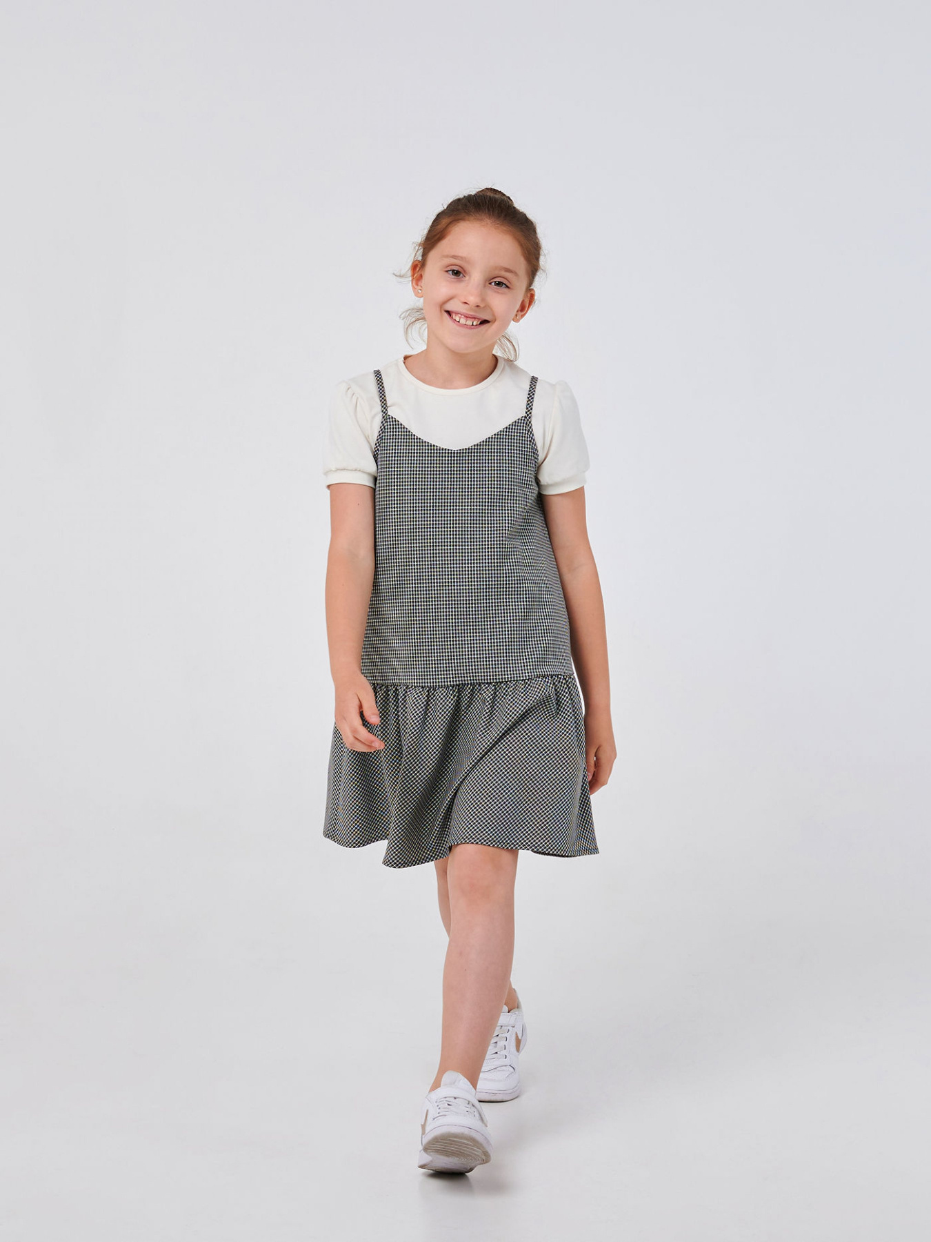 Сарафан SMIL модель smil_120362-cerno-belaa-lapka Фото