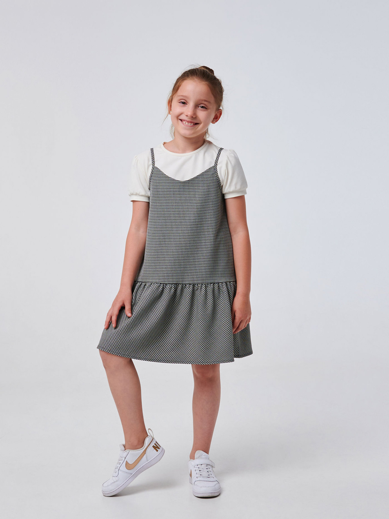 Сарафан SMIL модель smil_120362-cerno-belaa-lapka Фото