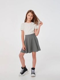 Спідниця міні SMIL модель smil_120361-cerno-belaa-lapka Фото