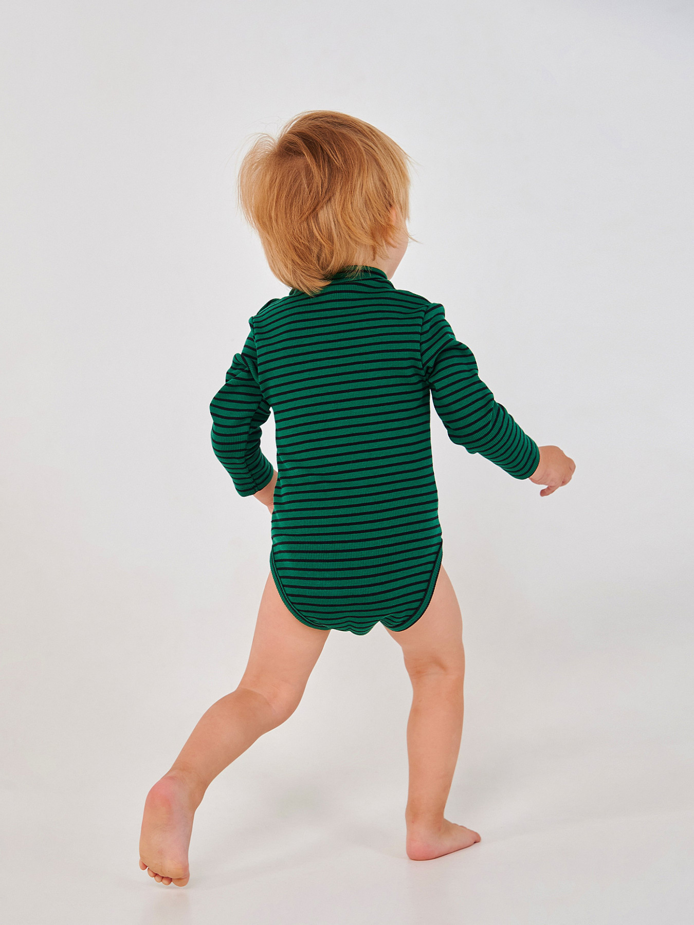 Боди для младенцев SMIL модель smil_102732-poloska-na-zelenom Фото