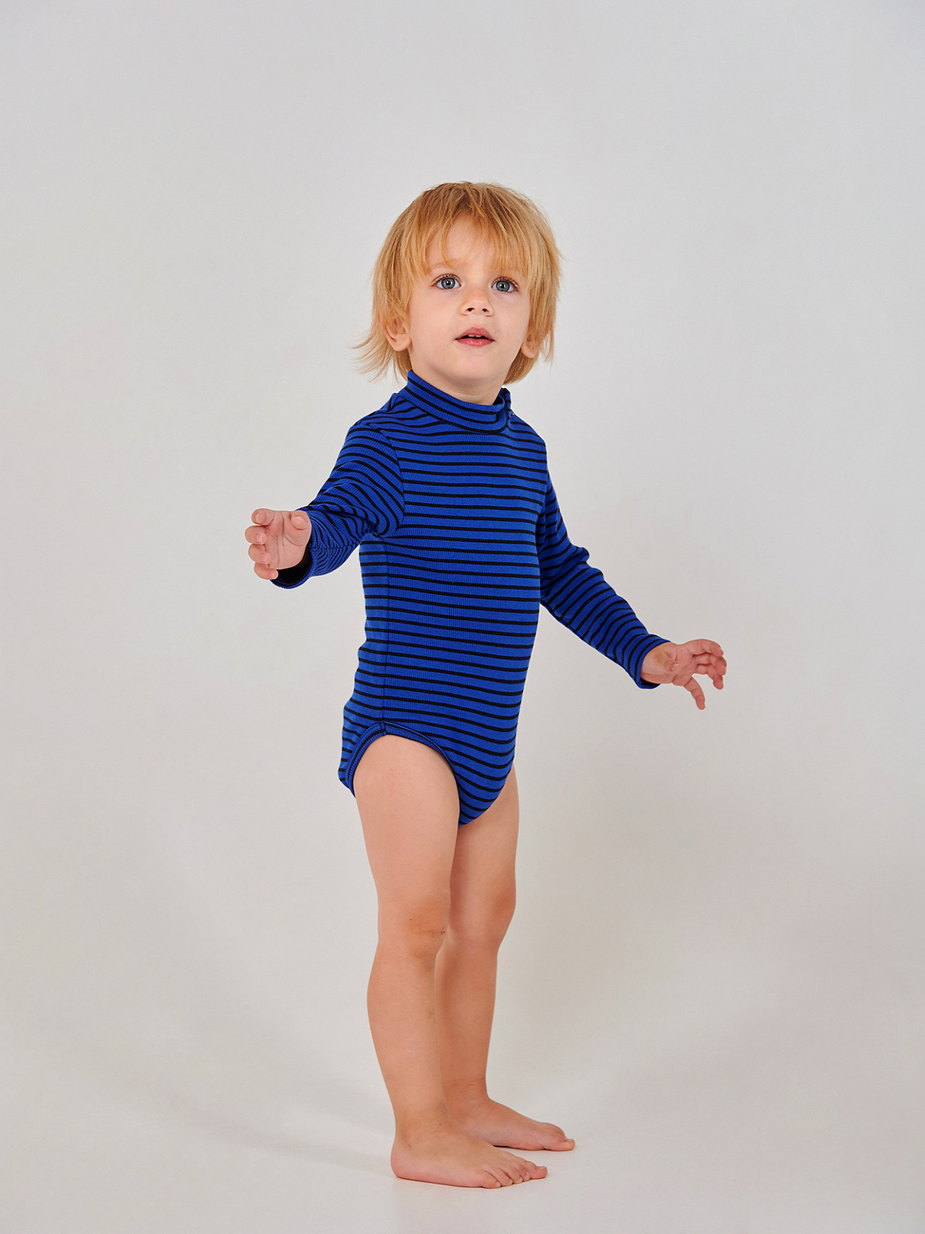 Боді для немовлят SMIL модель smil_102732-poloska-na-sinem Фото