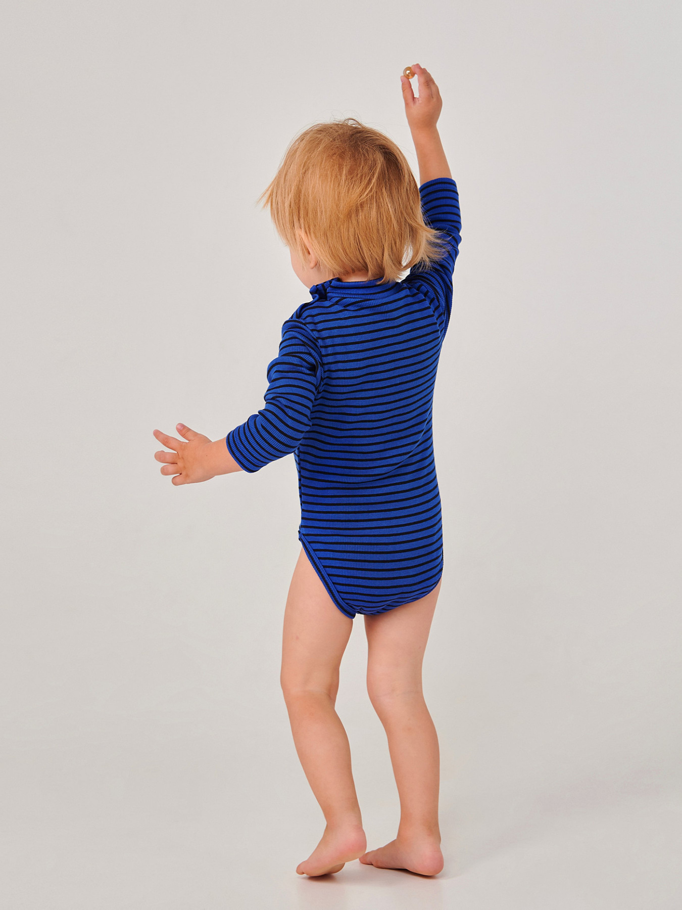 Боді для немовлят SMIL модель smil_102732-poloska-na-sinem Фото
