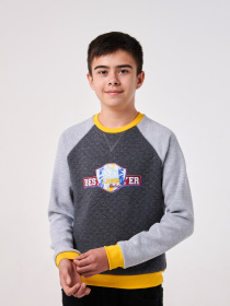 Свитшот SMIL модель smil_116602-temno-seryj-melanz Фото