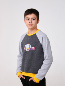 Свитшот SMIL модель smil_116602-temno-seryj-melanz Свитшот SMIL модель smil_116602-temno-seryj-melanz Фото