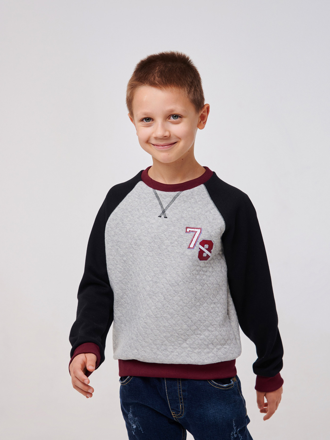 Свитшот SMIL модель smil_116600-seryj Фото