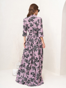 Платье макси ISSA Plus модель 14070_lilac Платье макси ISSA Plus модель 14070_lilac Фото