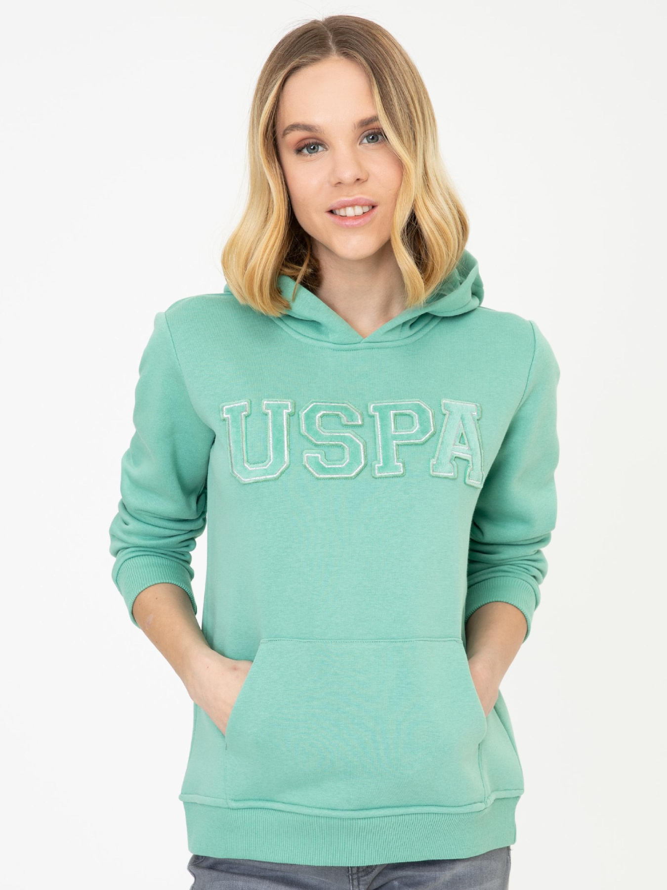 Худи US Polo модель G082SZ082.000.1349768.VR090 Фото