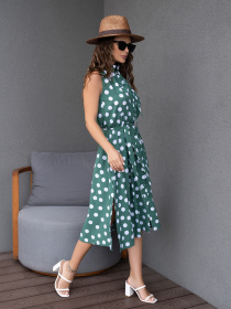 Платье миди ISSA Plus модель 12551_green Фото