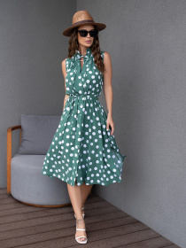 Платье миди ISSA Plus модель 12551_green Фото