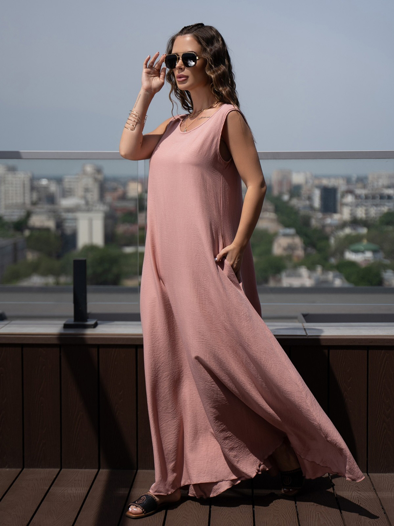 Сарафан ISSA Plus модель 13868_pink Фото