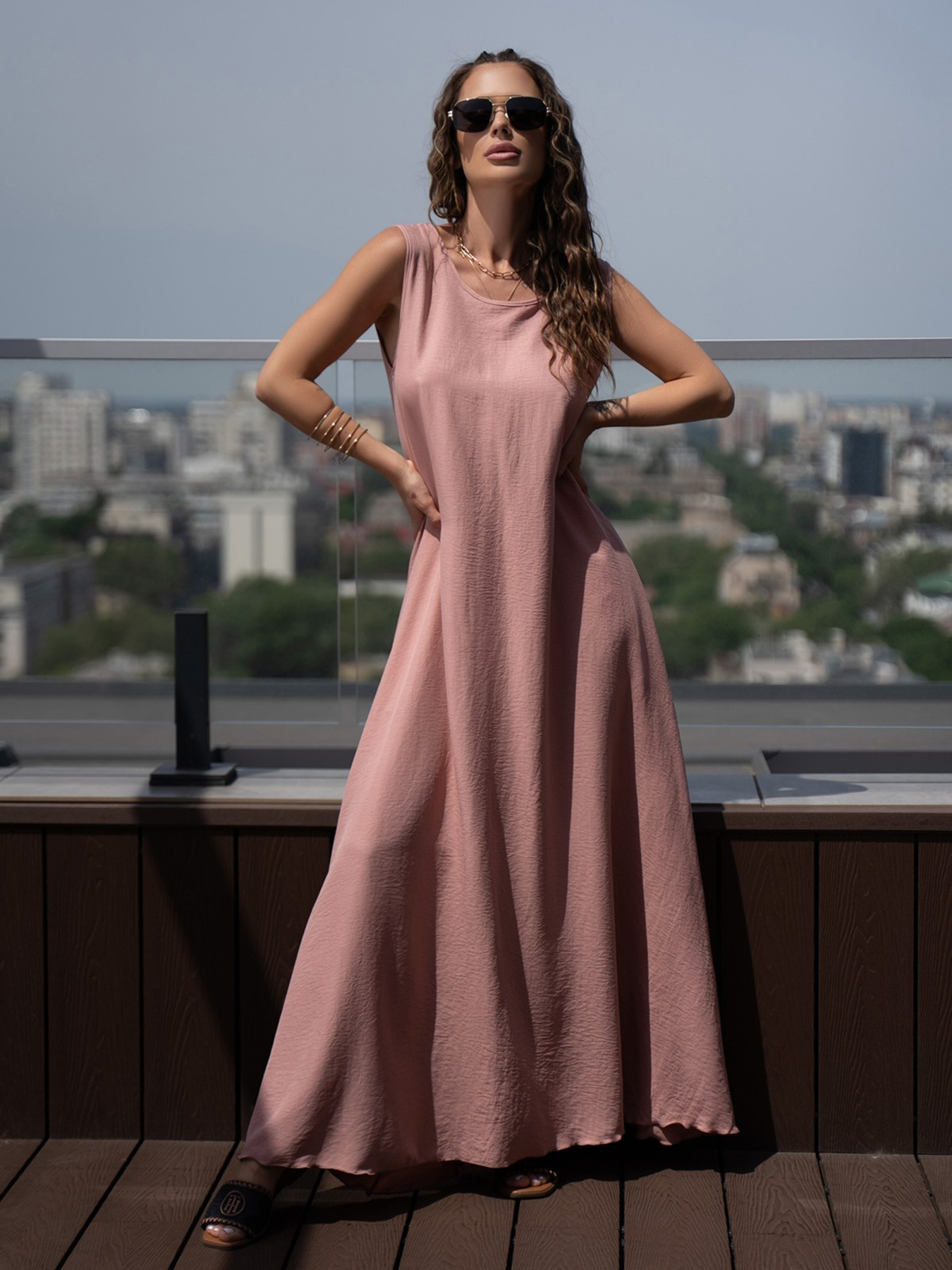 Сарафан ISSA Plus модель 13868_pink Фото