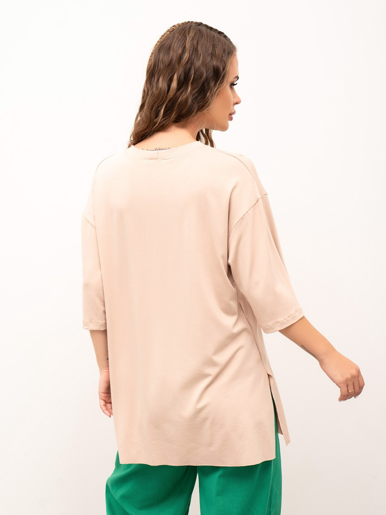 Футболка ISSA Plus модель 13978_beige Фото