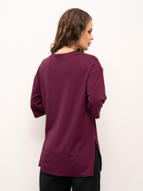 Футболка ISSA Plus модель 13978_burgundy Фото