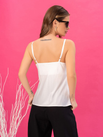 Майка ISSA Plus модель 14049_milky Фото