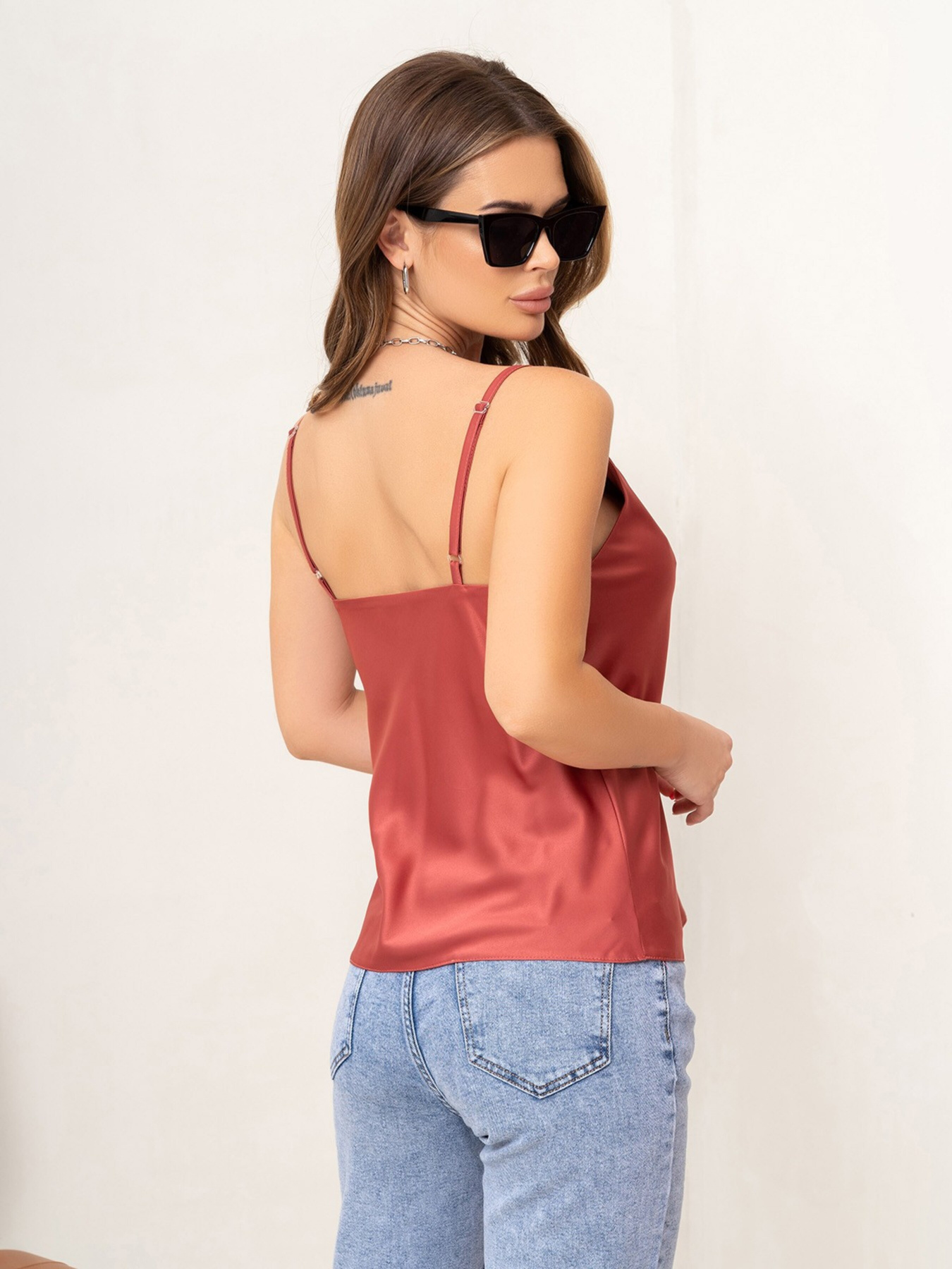 Майка ISSA Plus модель 14049_terracotta Майка ISSA Plus модель 14049_terracotta Фото