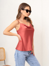 Майка ISSA Plus модель 14049_terracotta Майка ISSA Plus модель 14049_terracotta Фото