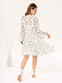 Платье миди ISSA Plus модель 14055_white Фото