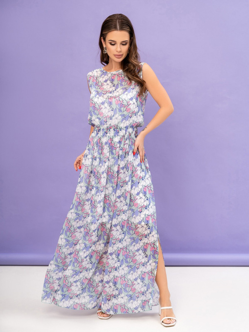 Платье макси ISSA Plus модель 14059_multicolor Фото