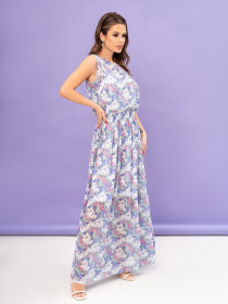 Платье макси ISSA Plus модель 14059_multicolor Фото