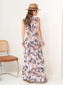 Платье макси ISSA Plus модель 14062_beige Фото