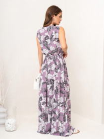 Сукня максі ISSA Plus модель 14062_lilac Фото