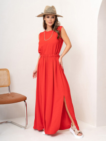 Сукня максі ISSA Plus модель 14063_red Фото