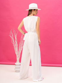 Комбінезон ISSA Plus модель 14064_milky Фото