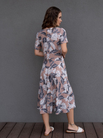 Платье миди ISSA Plus модель 14082_brown Фото