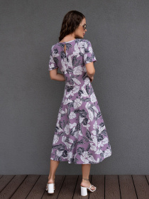 Сукня міді ISSA Plus модель 14082_lilac Сукня міді ISSA Plus модель 14082_lilac Фото