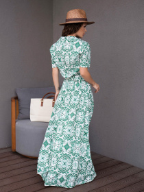 Сукня максі ISSA Plus модель 14087_green Фото