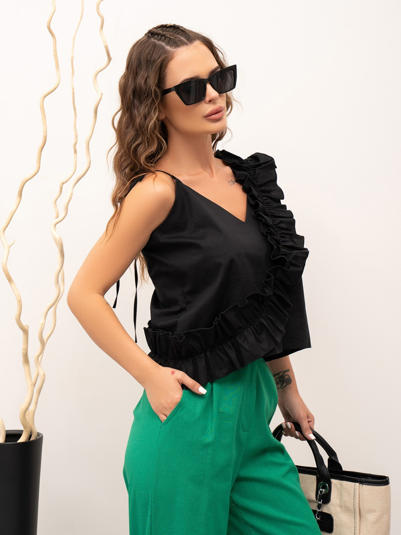 Майка ISSA Plus модель 14090_black Фото