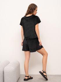 Повседневный костюм ISSA Plus модель 14098_black Фото