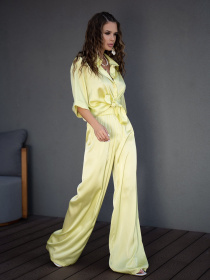 Повседневный костюм ISSA Plus модель 14100_yellow Фото
