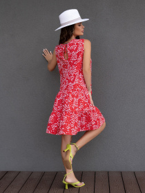 Платье мини ISSA Plus модель 13869A_red Фото