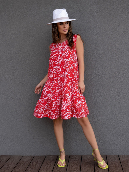 Сукня міні ISSA Plus модель 13869A_red Фото