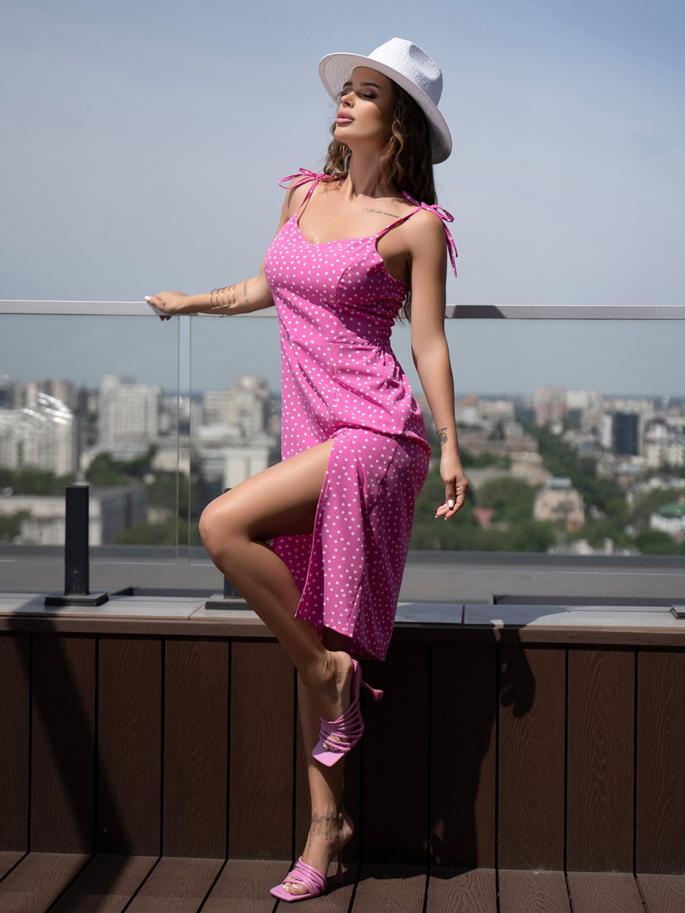 Платье миди ISSA Plus модель SA-265A_crimson Платье миди ISSA Plus модель SA-265A_crimson Фото