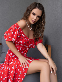 Платье мини ISSA Plus модель SA-474_red Фото