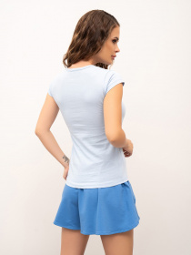 Футболка ISSA Plus модель WN20-437_blue Фото