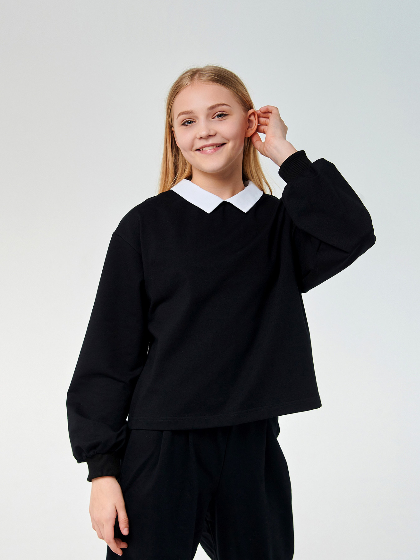 Свитшот SMIL модель smil_116591-cernyj Фото